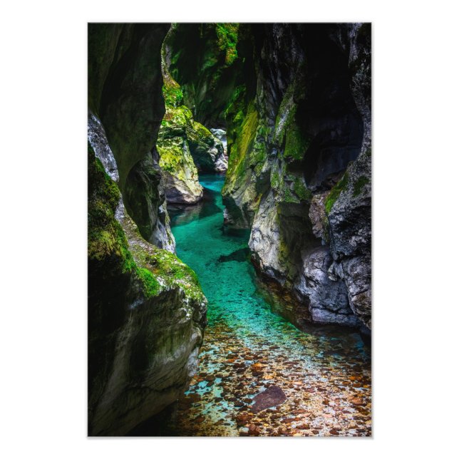 Soca Schlucht in Slowenien Fotodruck (Vorne)