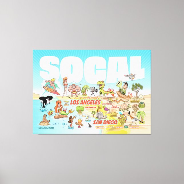 SoCal Canvas Print Leinwanddruck (Vorderseite)