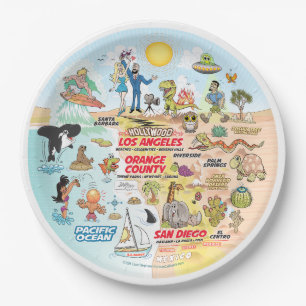 SoCal Dreams Plate Pappteller