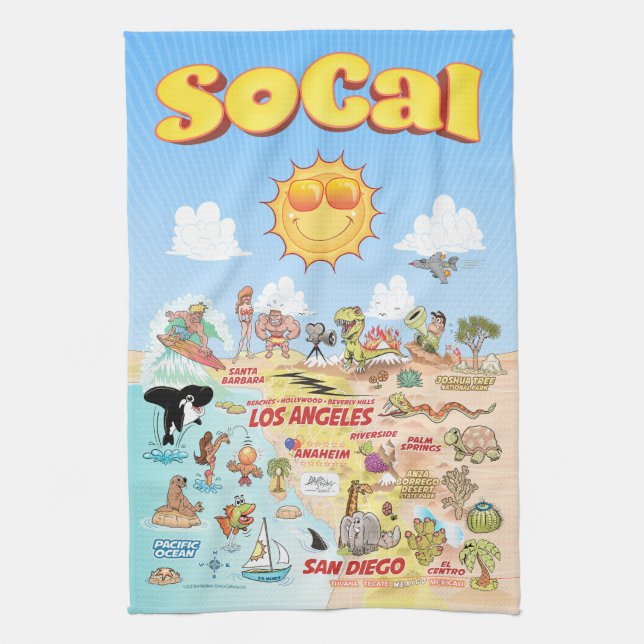 SoCal Eternal Summer Geschirrtuch (Vertikal)