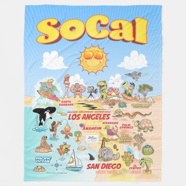 SoCal Fleece Blanket (Vorderseite)