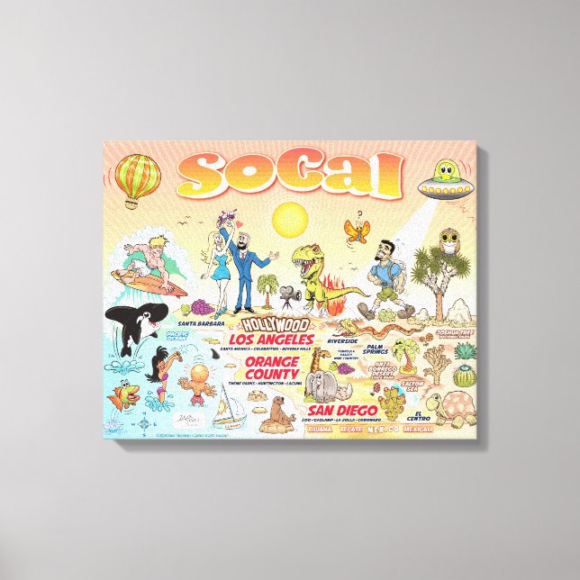SoCal Leinwanddruck (Vorderseite)