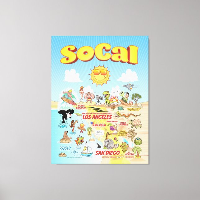 SoCal Leinwanddruck (Vorderseite)