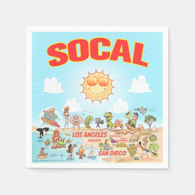 SoCal Napkins Serviette (Vorderseite)