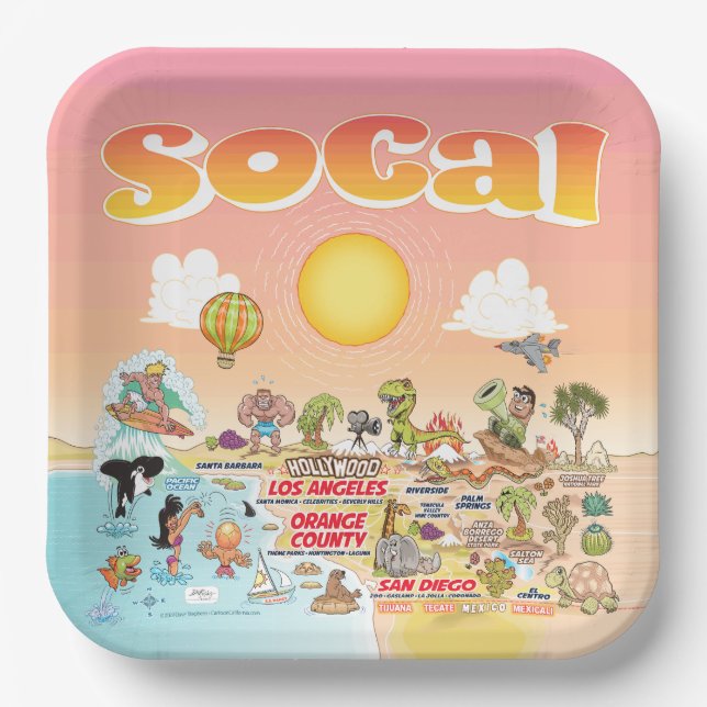 SoCal Pappteller (Vorderseite)
