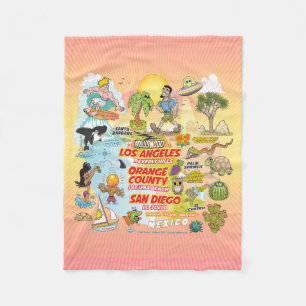 SoCal Paradise Fleecedecke