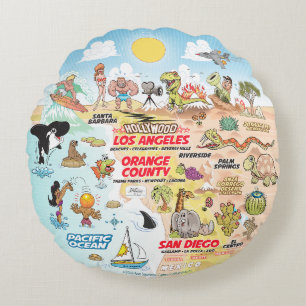 SoCal Poufs Coussin rond