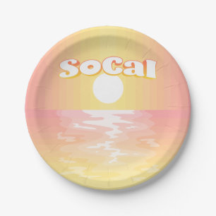 SoCal Sunset Pappteller