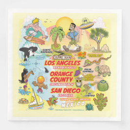 SoCal Sunset Serviette