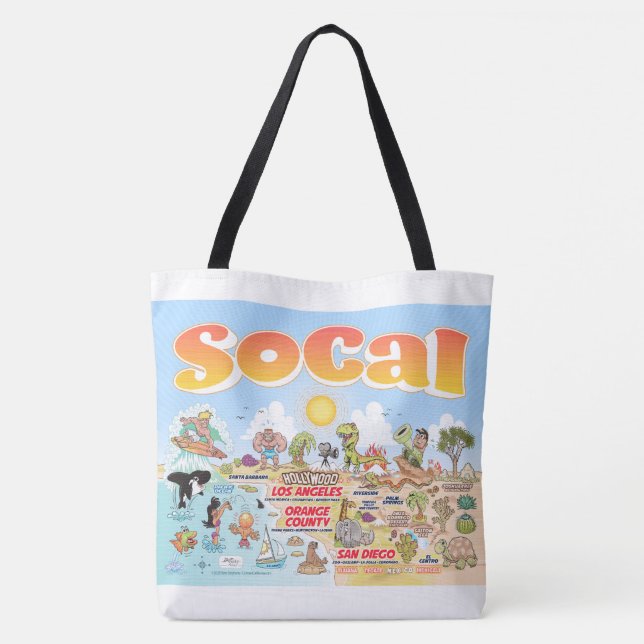SoCal Tote Bag Tasche (Rückseite)