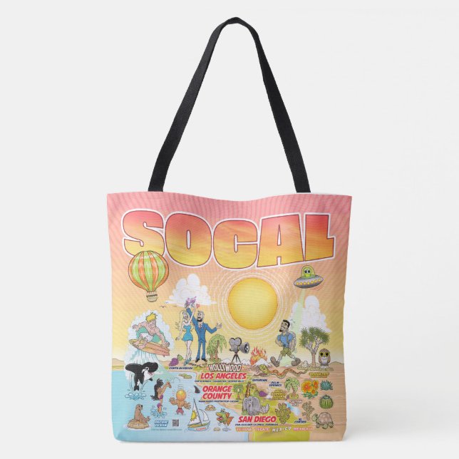 SoCal Tote Bag Tasche (Rückseite)