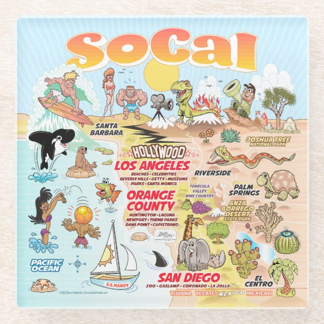 SoCal Untersetzer (Vorderseite)