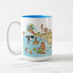 SoCal Zweifarbige Tasse