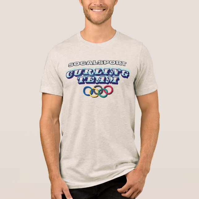 SoCalSport Curling Team Tri-Blend Shirt (Vorderseite)