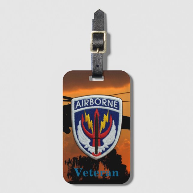 SOCCENT USCENTCO Special ops Central Tieres Patch Gepäckanhänger (Vorderseite Vertikal)