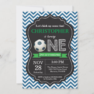 Soccer Anniversaire Invitation 1er Anniversaire
