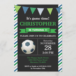 Soccer Anniversaire Invitation 1er Anniversaire