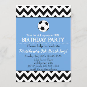 Soccer Anniversaire Invitation personnalisable