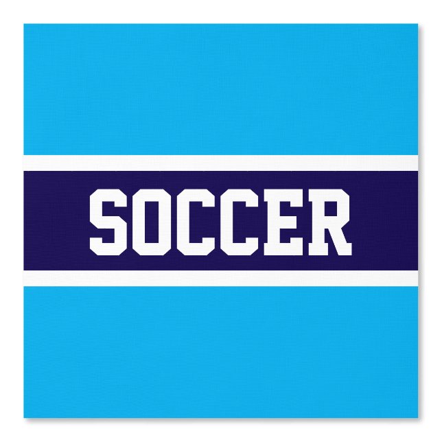 SOCCER Athletic Navy blaue Streifen Tapete (Vorderseite)