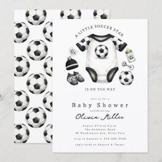 Soccer Baby Shower Invitation