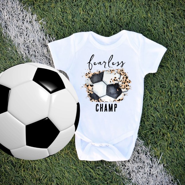 Soccer-Ball Boys Niedliche, furchterregende Lampe Baby Strampler (Von Creator hochgeladen)