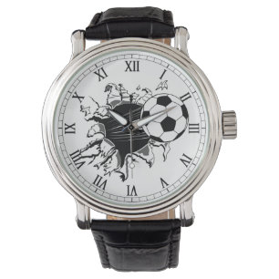 Soccer Ball Busting Out Armbanduhr