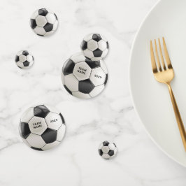 Soccer Ball Confetti | Team Name Party Decor Konfetti