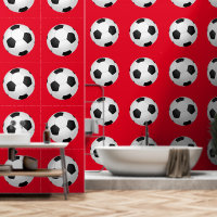Soccer Ball Custom Color Red