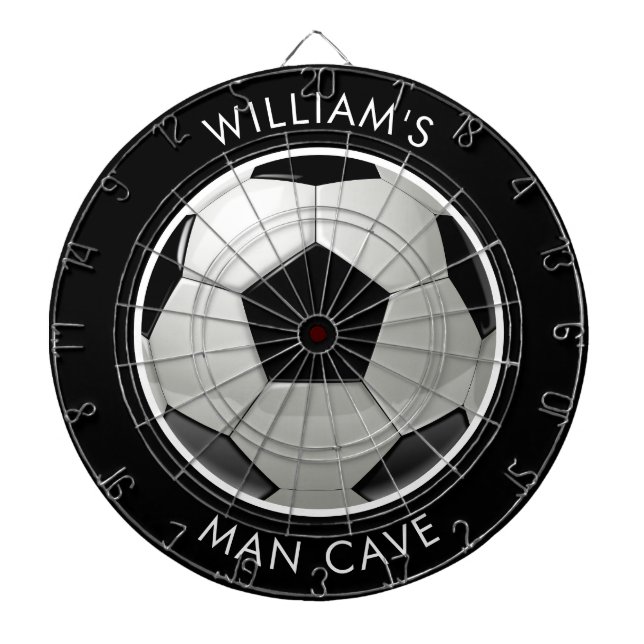 Soccer Ball Custom Dart Board Dartscheibe (vorne)