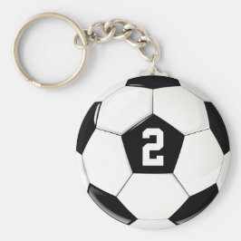 Soccer Ball Custom Soccer Player Jersey Nummer Schlüsselanhänger