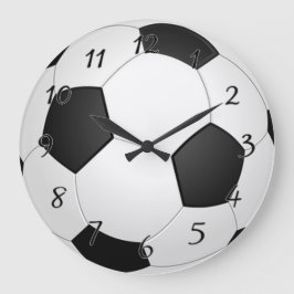 Soccer Ball Große Wanduhr