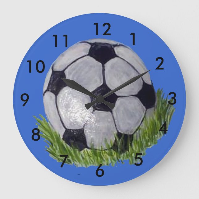 Soccer ball große wanduhr (Vorderseite)