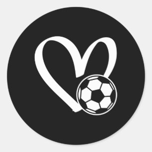 Soccer Ball He Runder Aufkleber