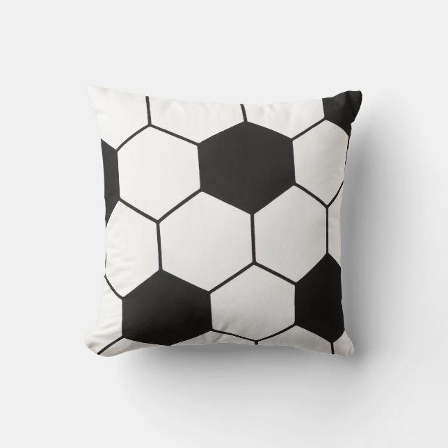 Soccer Ball Inspired Pattern Geometric Print  Kissen (Vorderseite)
