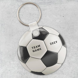 Soccer Ball Keychain | Personalized Team Name Year Schlüsselanhänger