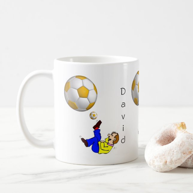 Soccer Ball Man Mug (Avec donut)