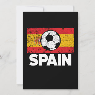 Soccer Ball Spain Flag Football Player 2021 Gift Einladung