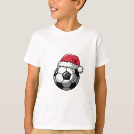 Soccer Ball with Santa Hat T-Shirt