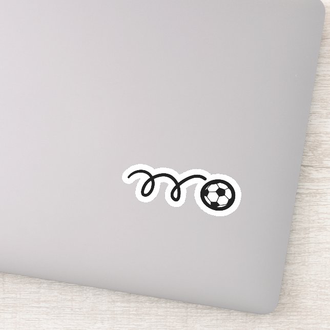 Soccer ballon sport vinyle sticker (Détail)