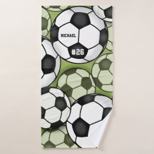 Soccer Balls Motif Enfants garçons Nom Jersey Numé