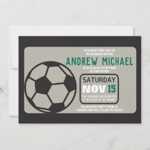 SOCCER Bar Mitzvah Einladung