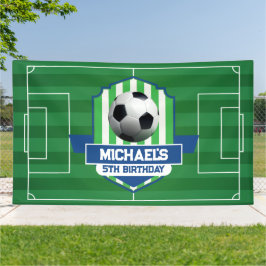 Soccer Birthday banner backdrop 
