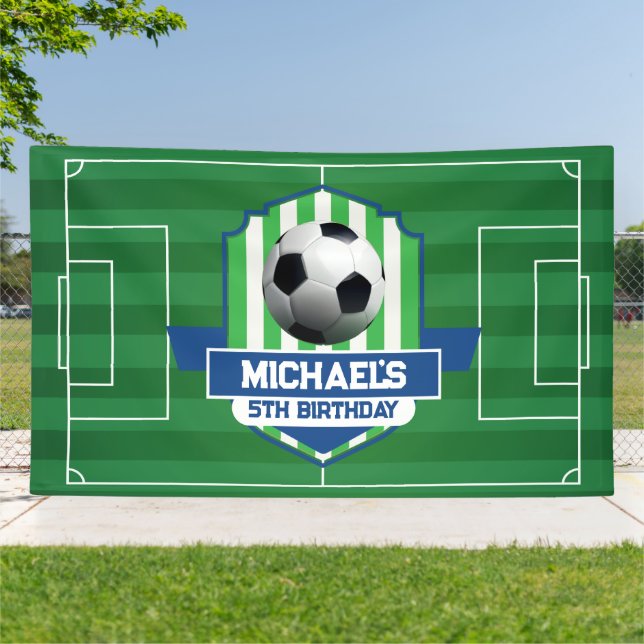 Soccer Birthday banner backdrop  (Außenbereich)