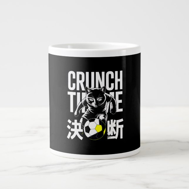 Soccer Cat Mug - Perfect for Game Day Coffee Jumbo-Tasse (Vorderseite)
