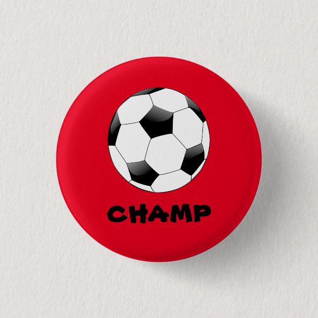 Soccer Champ Abzeichen Button (Vorderseite)