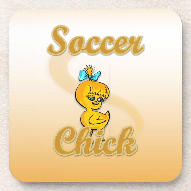 Soccer Chick Untersetzer (Vorderseite)
