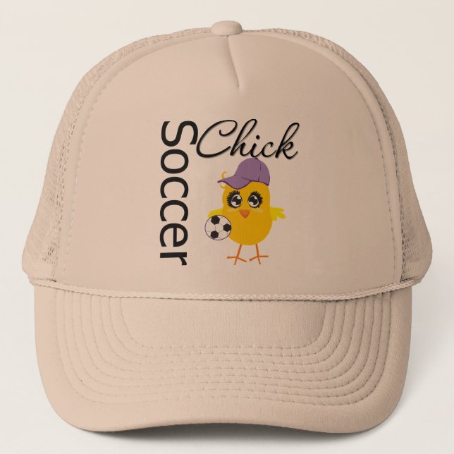 Soccer Chick v2 Truckerkappe (Vorderseite)