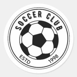 Soccer Club Emblem Runder Aufkleber