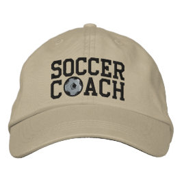 Soccer Coach Cap Bestickte Kappe