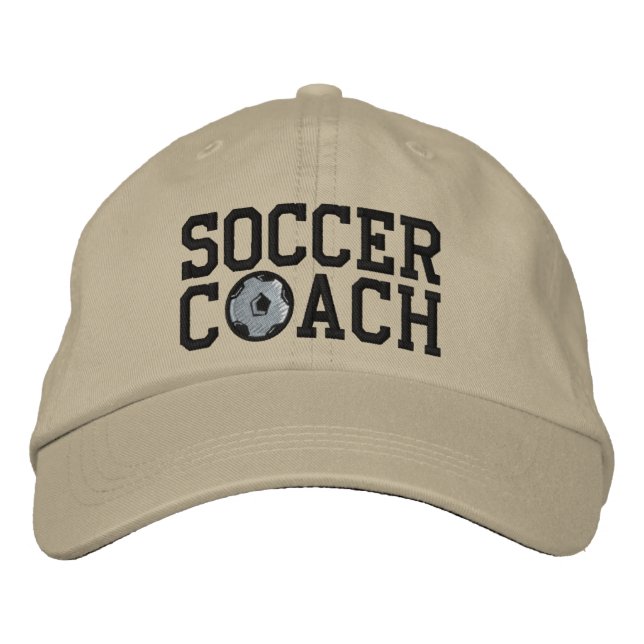 Soccer Coach Cap Bestickte Kappe (Vorderseite)